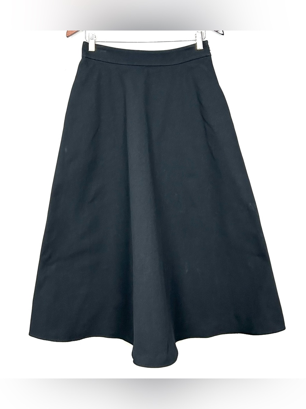 Ralph Lauren Purple Label Twill Midi Skirt Women’s Size 6 A-Line Cotton Academia